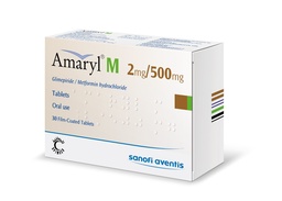 [G01807] Amaryl M 2 ملغ/500 ملغ 30 قرص